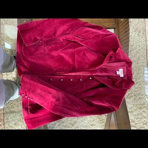 Pink suit jacket velvety